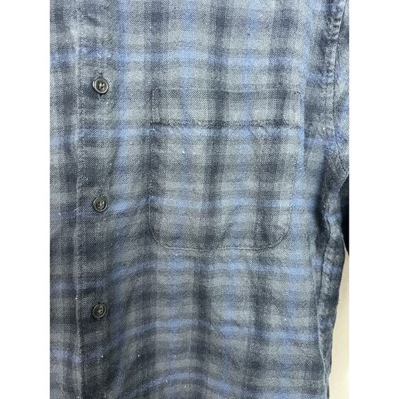 Pendleton Men’s Urban Shirt Blue Plaid Worsted Wool Button Up Long Sleeve Medium - Picture 2 of 7